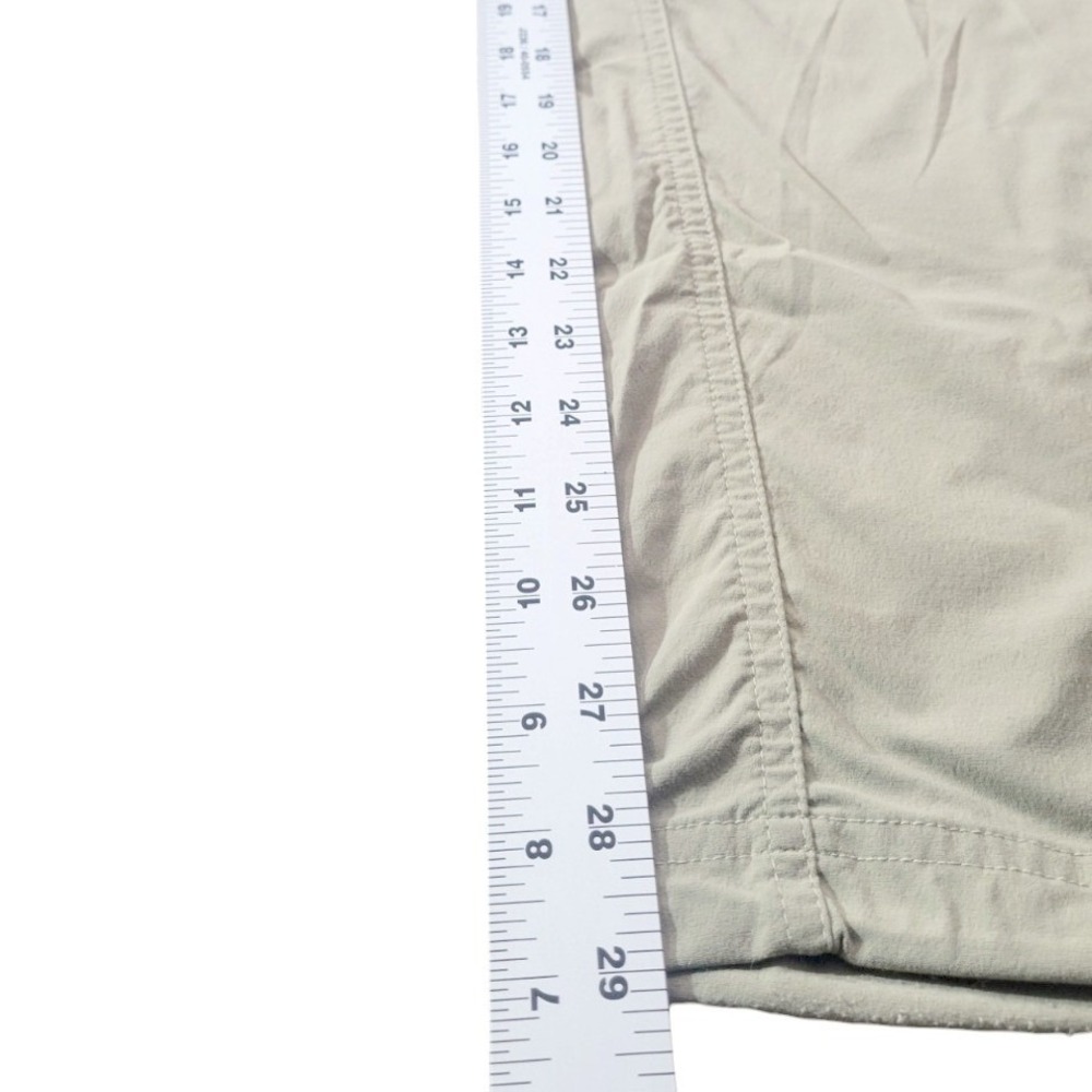 L.L. Bean Hiking Pants Women 10 Reg Tan Nylon Spandex Bungee Hem Outdoor Classic - Picture 7 of 9